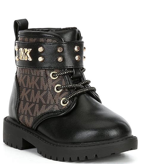 michael kors child black boot|Michael Kors Haskell Heart Boot .